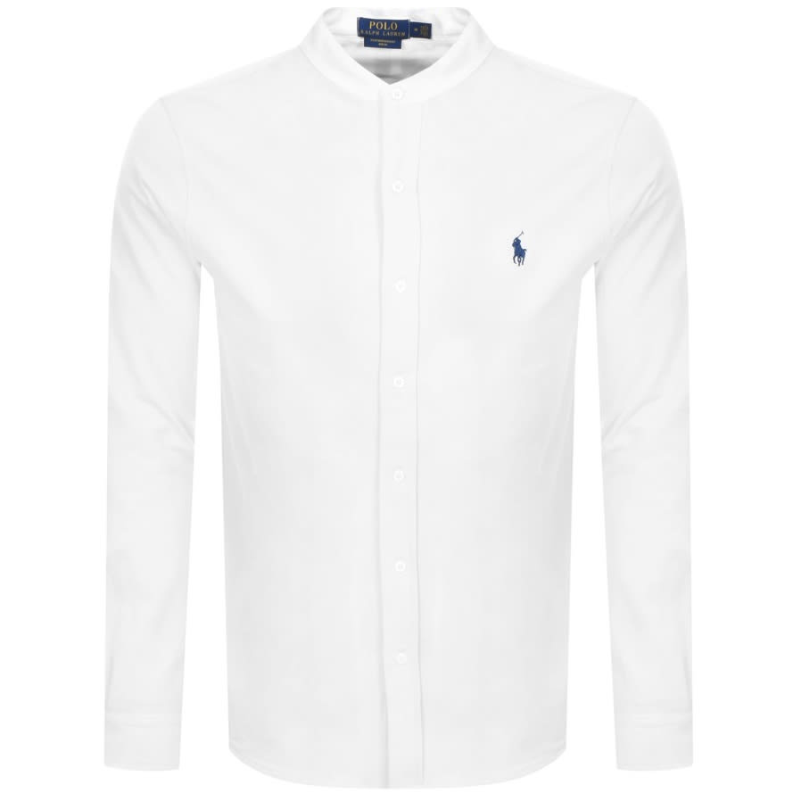 Alternative Image for ProductRalph Lauren Grandad Mesh Shirt White1